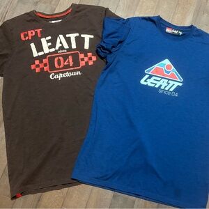 Leatt Graphic T-Shirt Lot Men’s Large (2) Quality Moto Tees